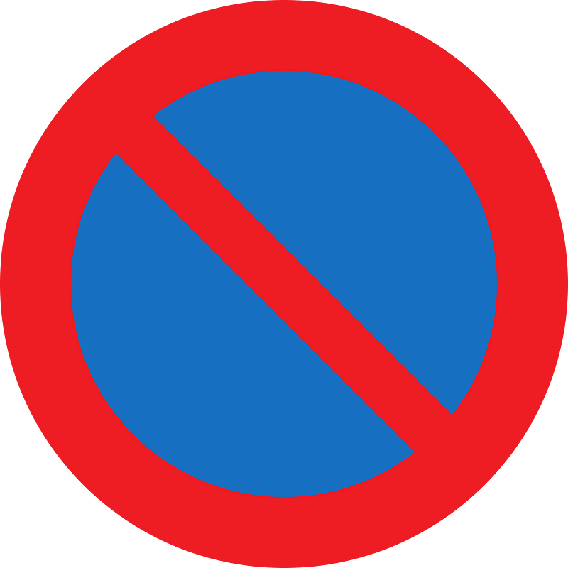 No parking or waiting sign in Austria