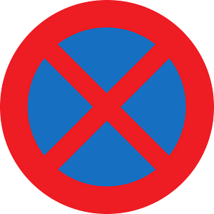 No stopping sign in Austria