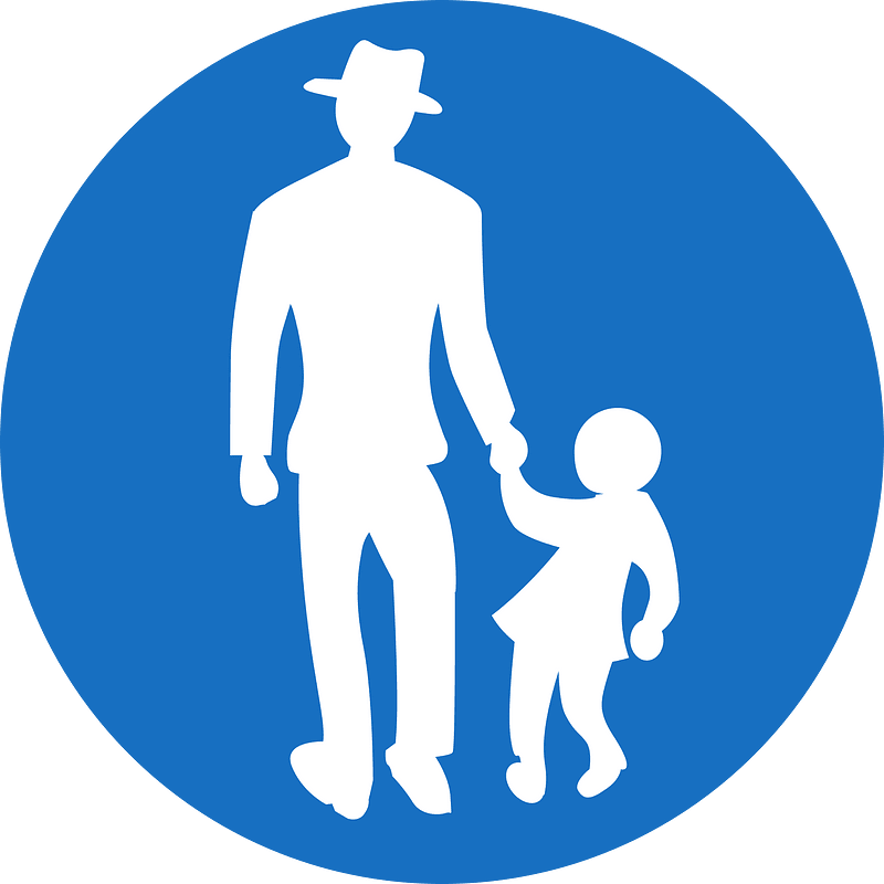 Pedestrians only sign in Austria