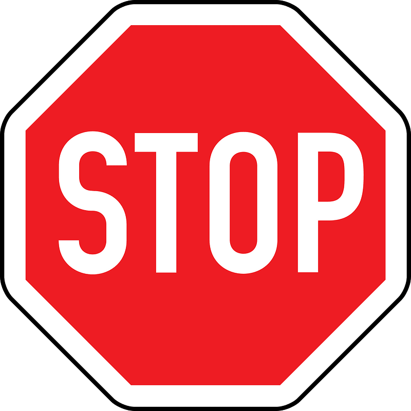 Stop sign in Austria
