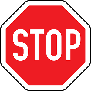 Stop sign in Austria