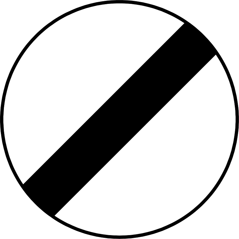 End of all restrictions sign in Belgium