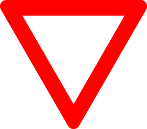 Give Way / Yield sign in Belgium