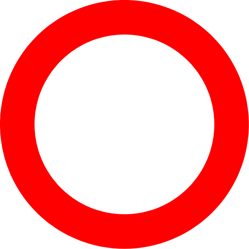 No vehicles sign in Belgium