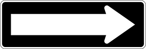 One-waystreet sign in Brazil