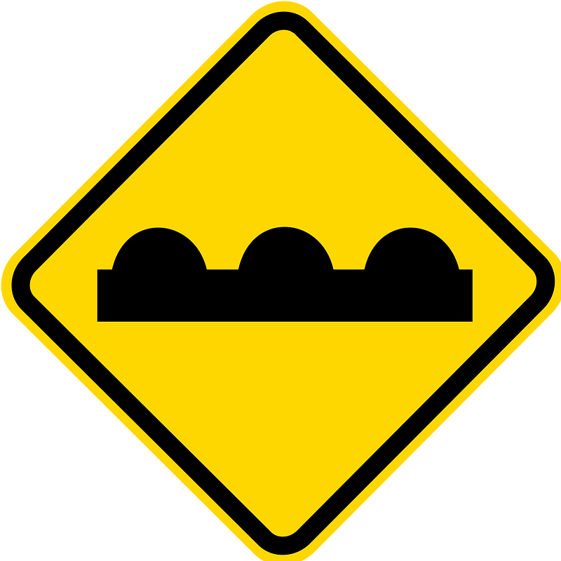 Uneven surface sign in Brazil