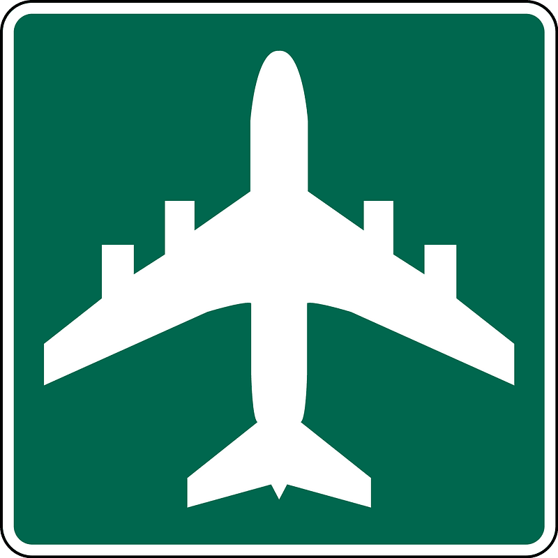 Airport sign in British Columbia
