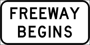 Freeway begins sign in British Columbia