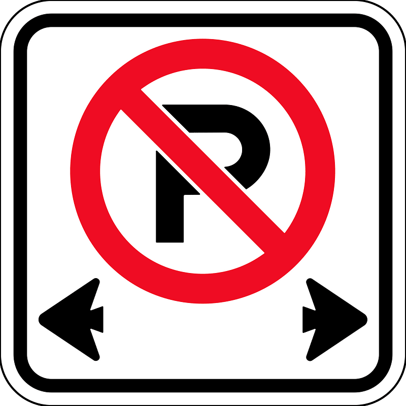 No parking sign in British Columbia