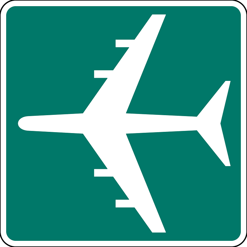 Airport sign in Canada