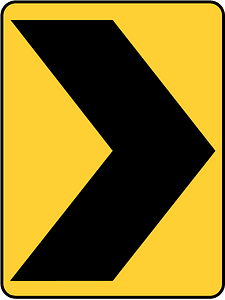 Chevron (Short Turn) sign in Canada