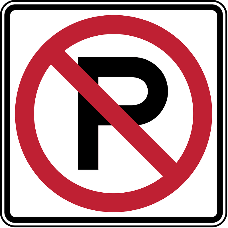 No parking sign in Canada