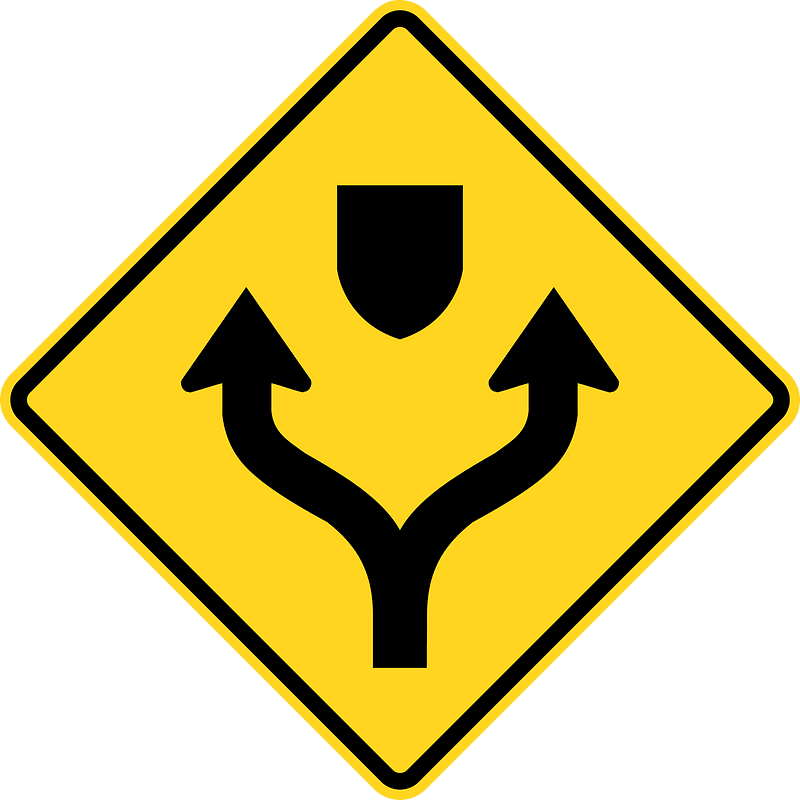Pass oneither side sign in Canada