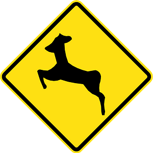 Wild animals sign in Chile