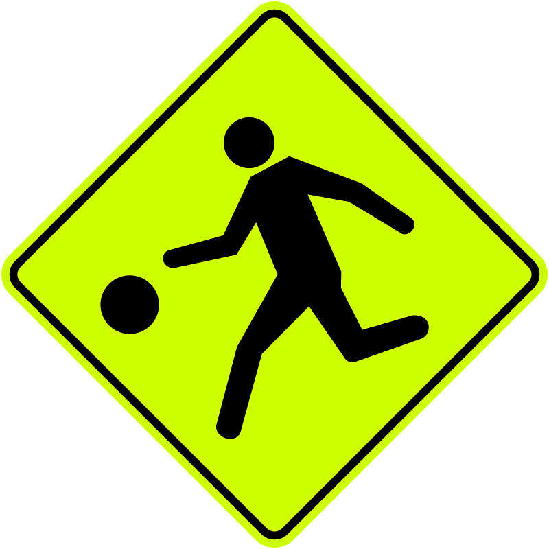 Children / playground ahead sign in Colombia
