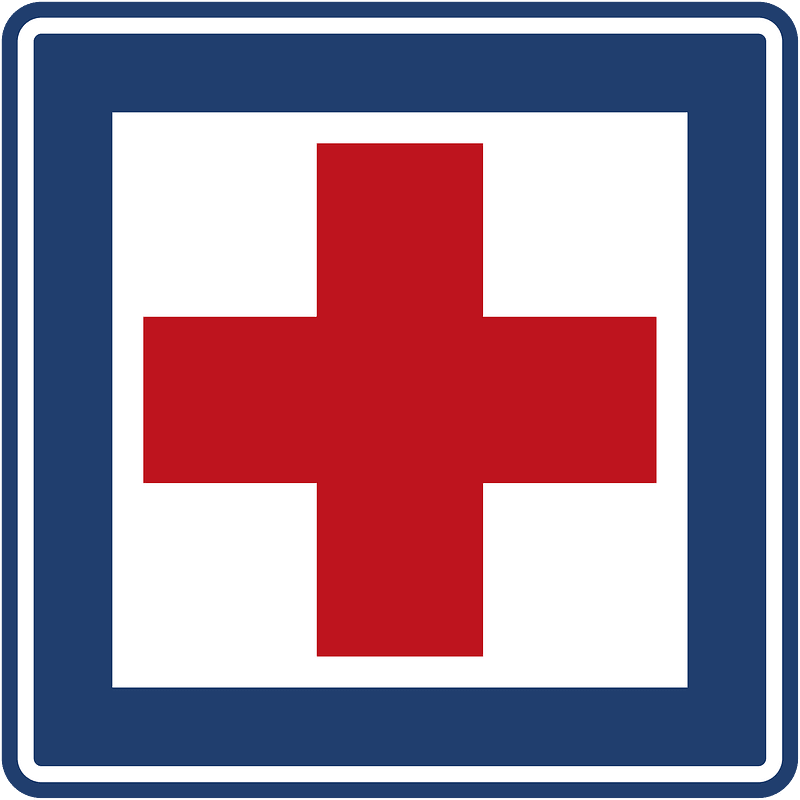 Hospital sign in Colombia