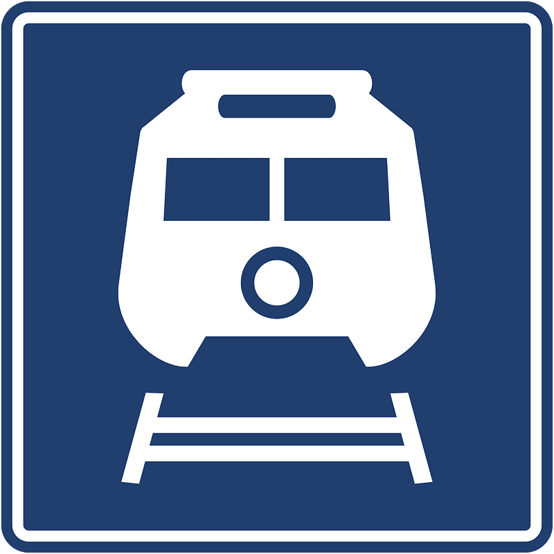 Train station sign in Colombia