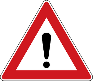 Other danger sign in Czech Republic