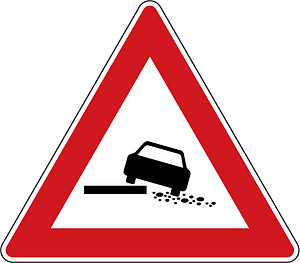 Soft verges sign in Czech Republic