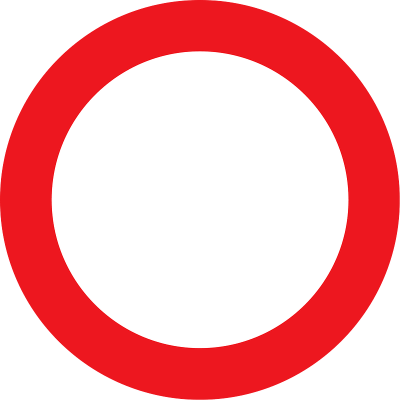 No vehicles sign in Denmark