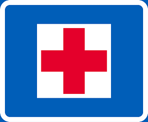 First aid sign in Finland