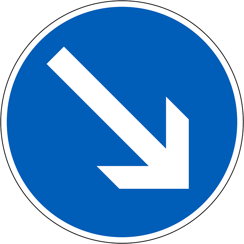Pass on this side sign in Finland