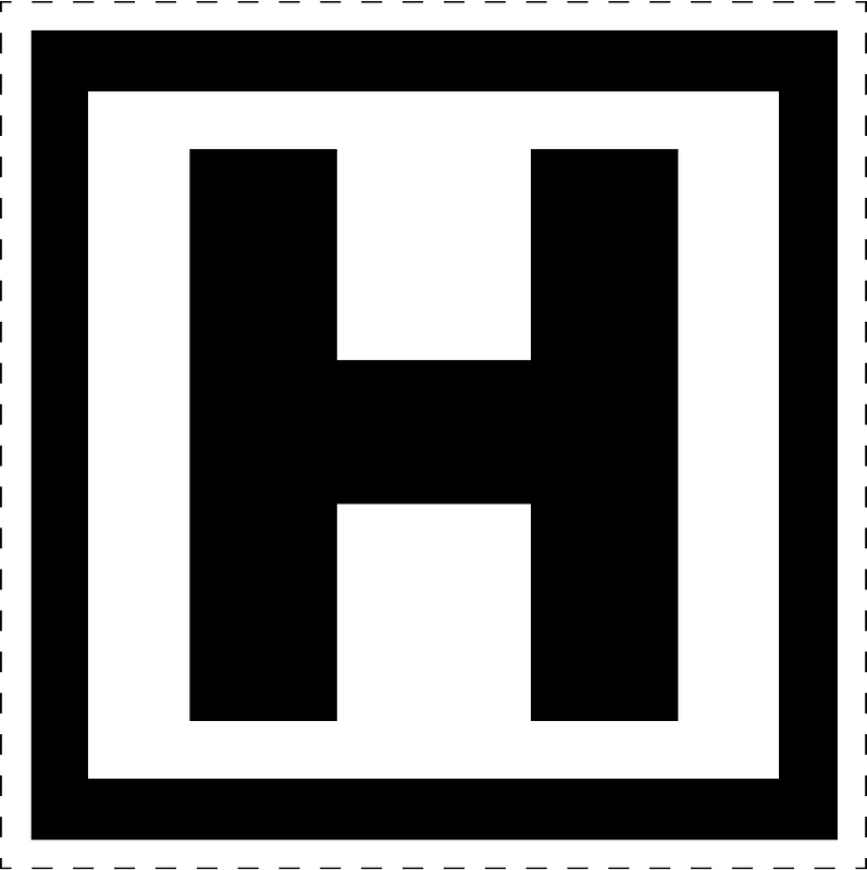 Hospital sign in France