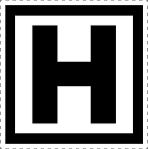 Hospital sign in France
