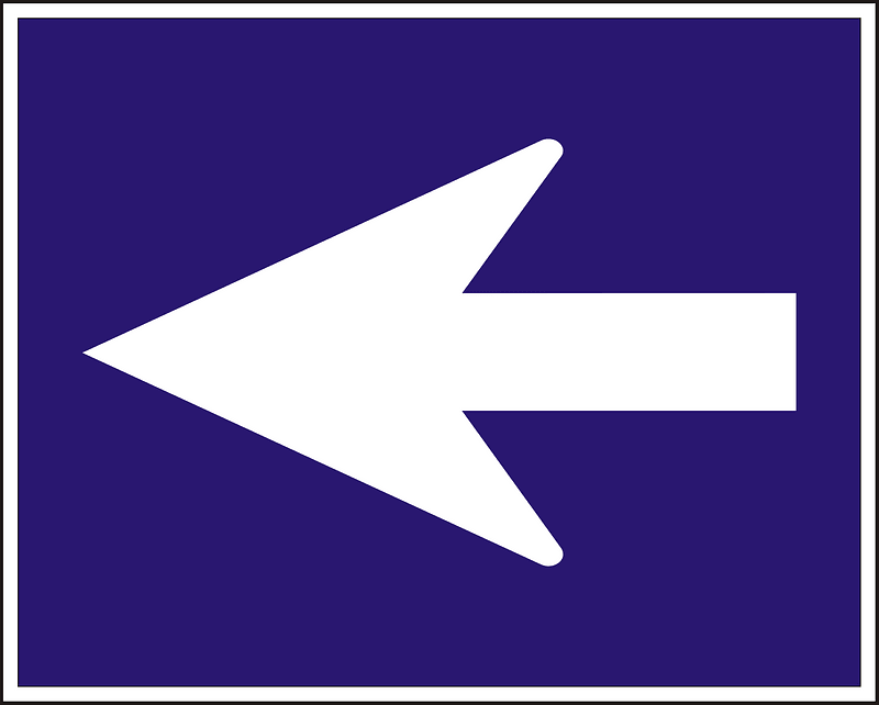 One-way street sign in Hungary