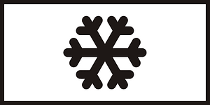 Snow or ice sign in Hungary