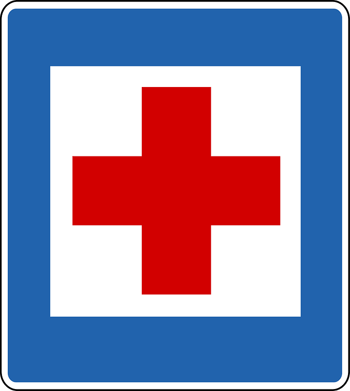 First aid sign in Iceland