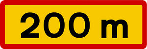 Give Way ahead sign in Iceland