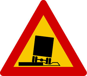 Soft verges sign in Iceland