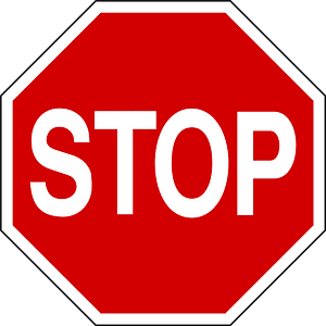 Stop sign in Iceland