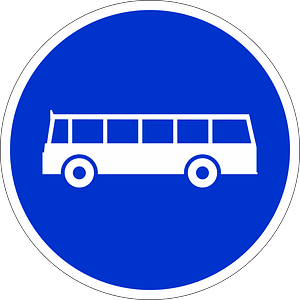 Transit only sign in Indonesia