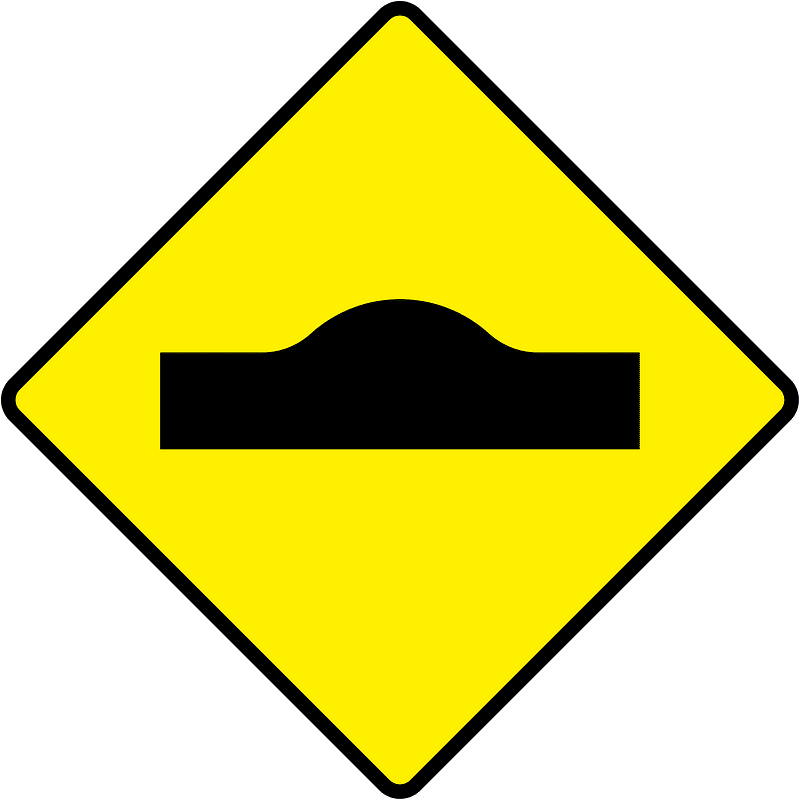Bump in road sign in Ireland