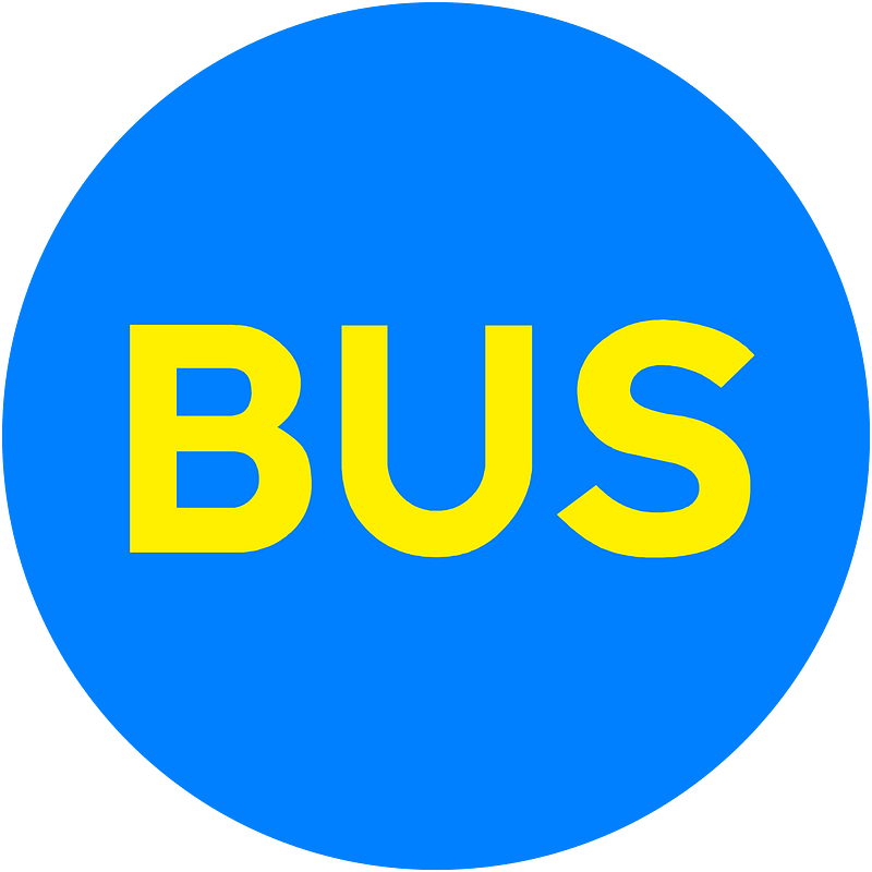 Bus stop sign in Ireland