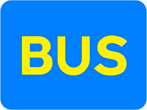 Bus stop sign in Ireland