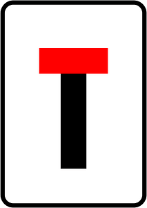 Dead end sign in Ireland