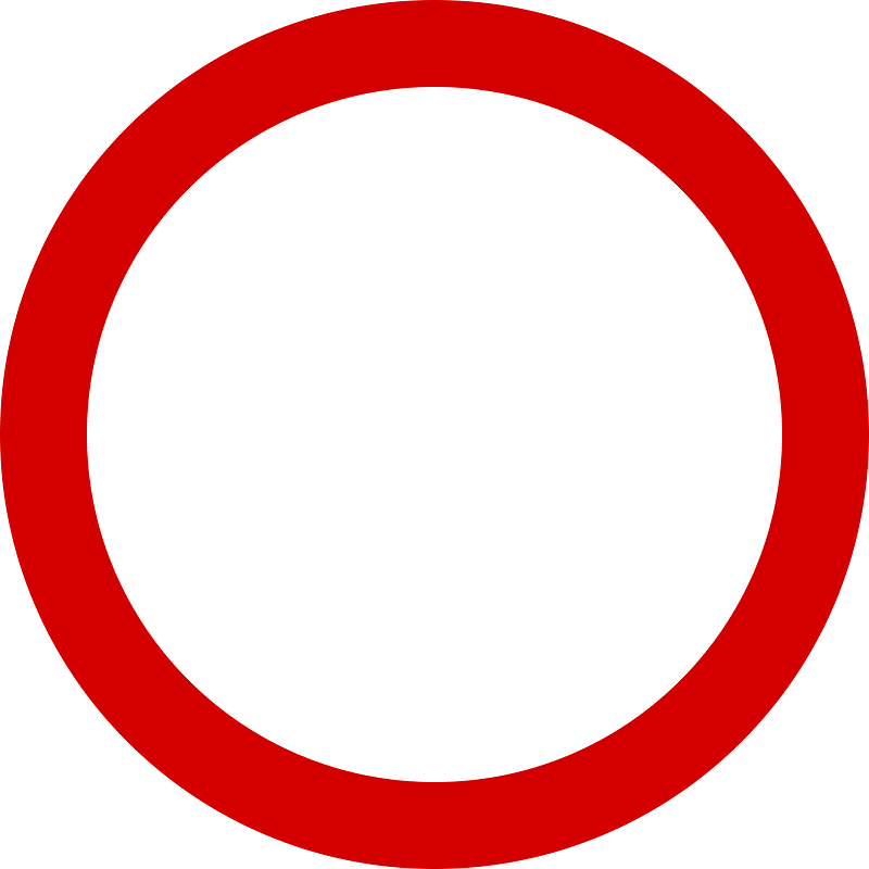 No vehicles sign in Ireland