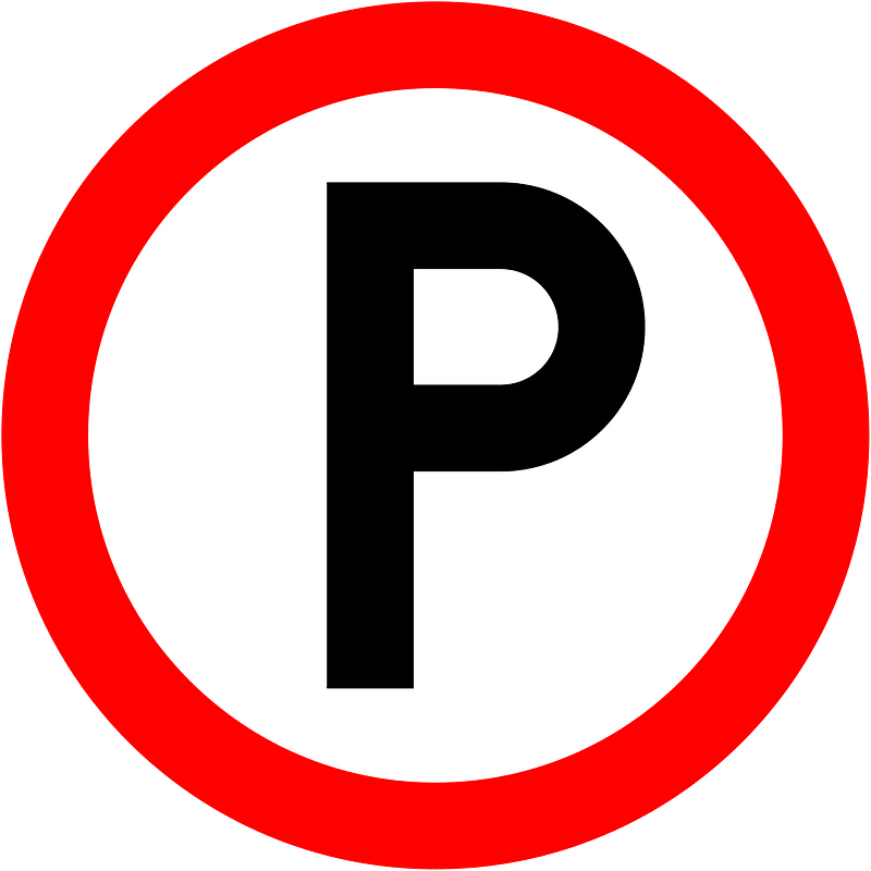 Parking zone sign in Ireland