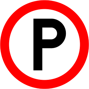 Parking zone sign in Ireland