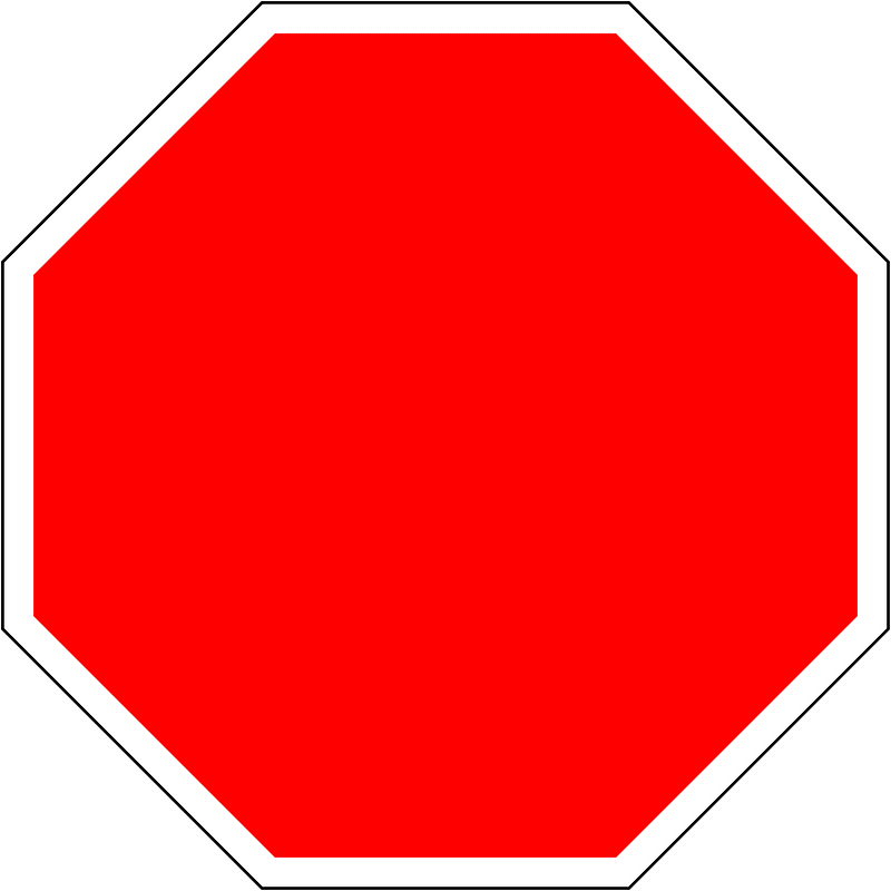 Stop ahead sign in Ireland