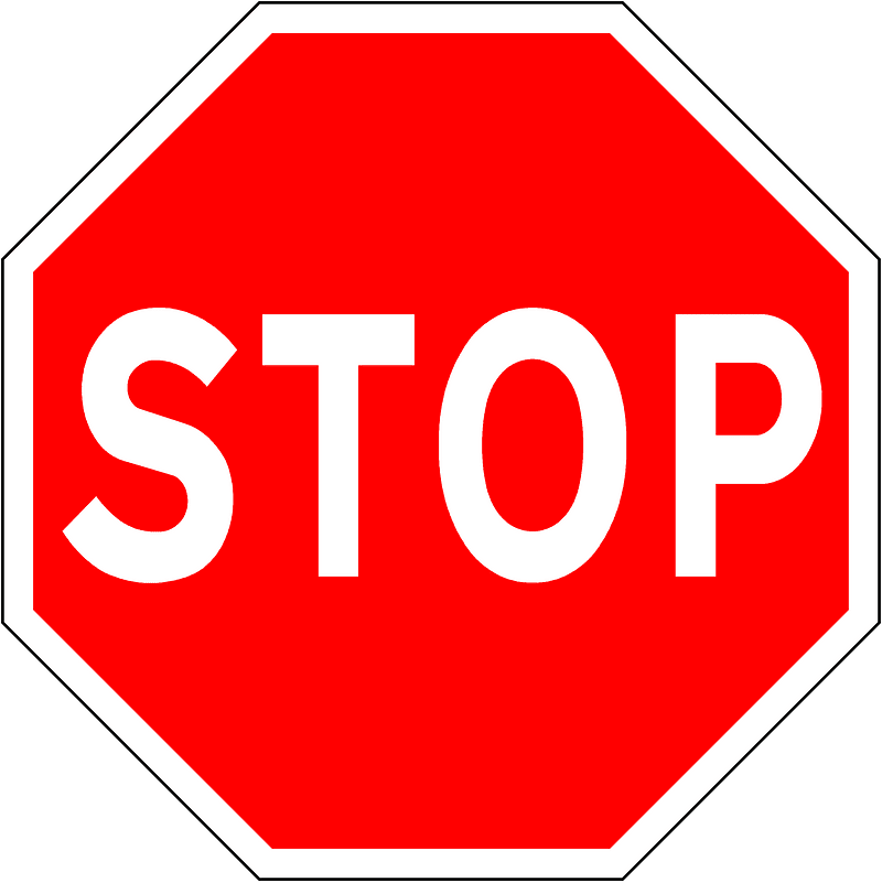 Stop sign in Ireland