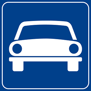 Expressway sign in Italy
