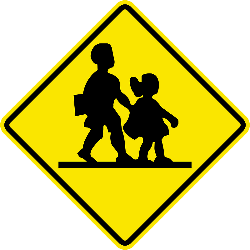 Children / playground ahead sign in Jamaica