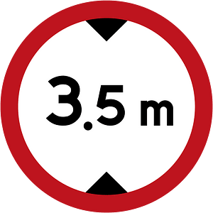 Maximum height sign in Jamaica