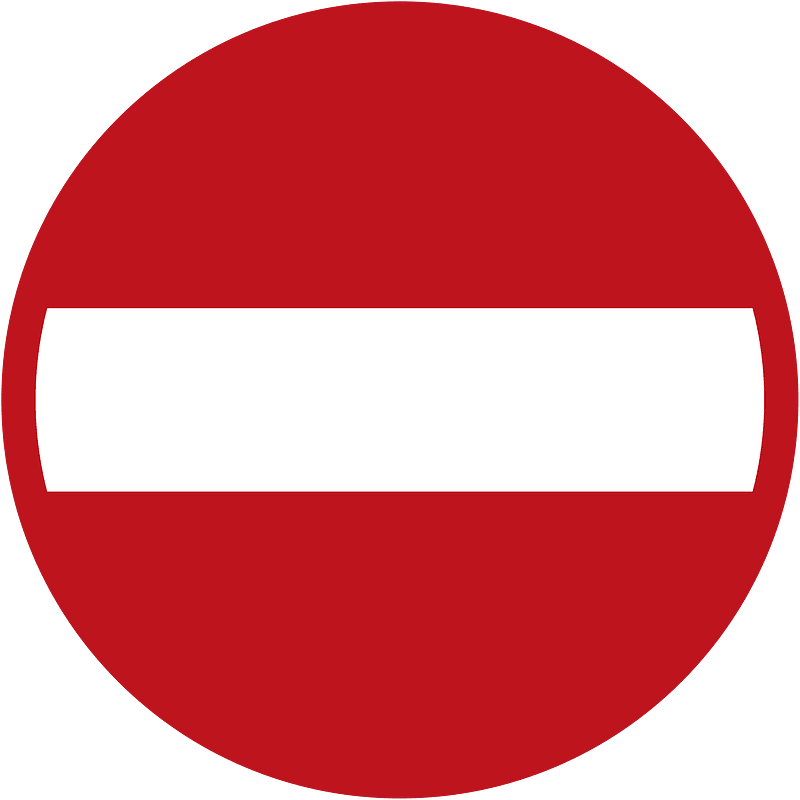 No entry sign in Jamaica