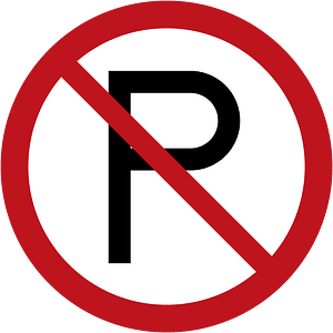 No parking sign in Jamaica