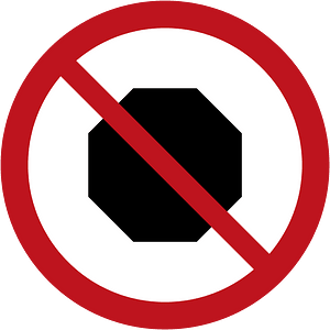 No stopping sign in Jamaica